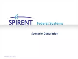 Scenario Generation