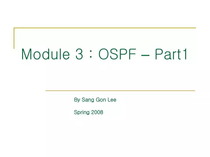 module 3 ospf part1