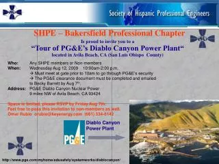 SHPE – Bakersfield Professional Chapter