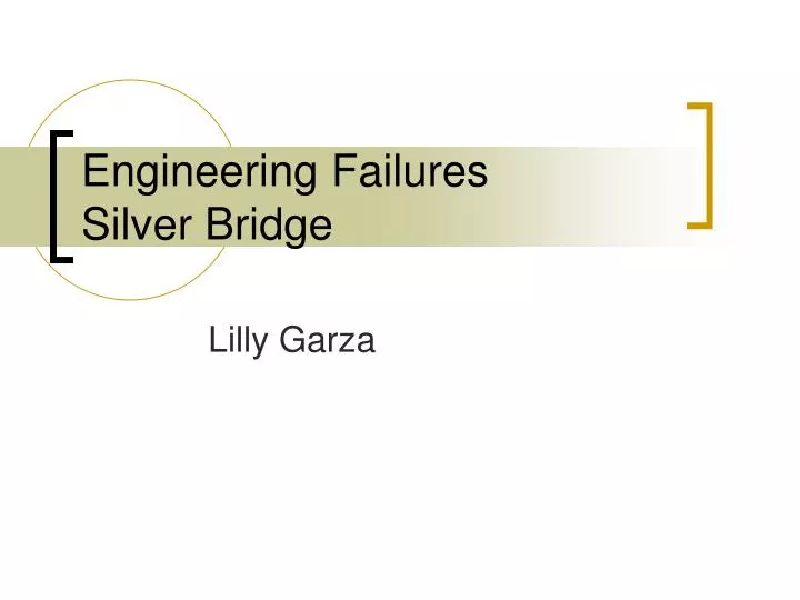 engineering failures silver bridge