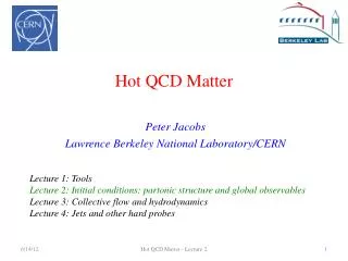 Hot QCD Matter