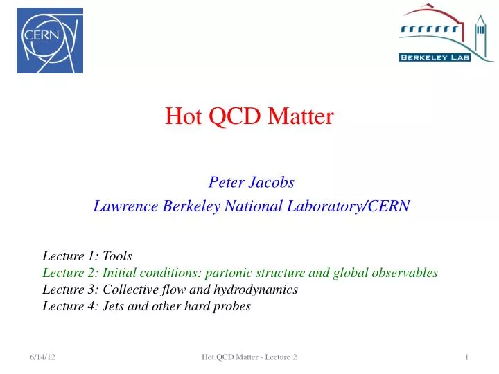 hot qcd matter