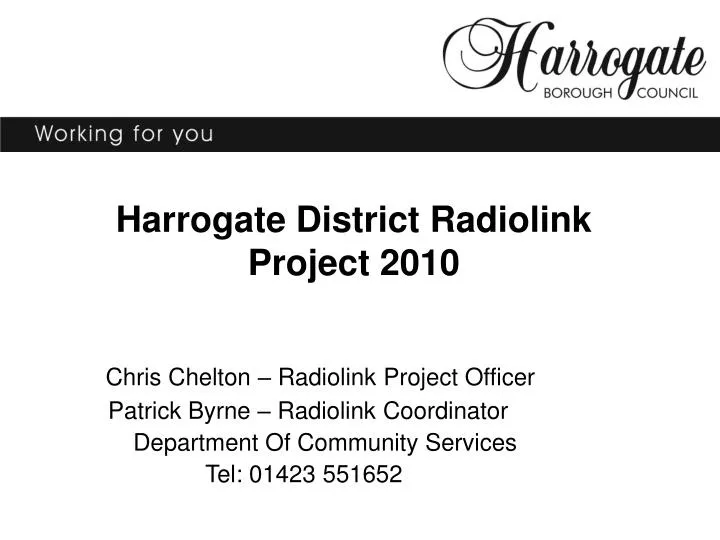 harrogate district radiolink project 2010