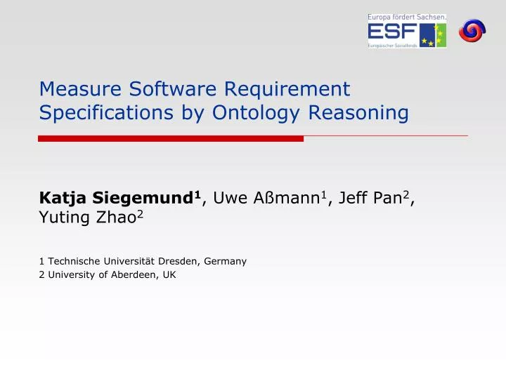 measure software requirement specifications by ontology reasoning