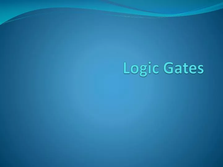 logic gates