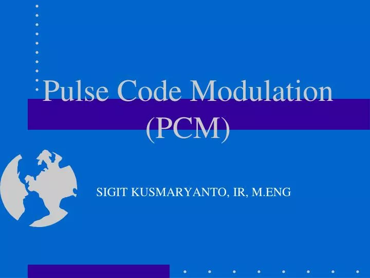 pulse code modulation pcm