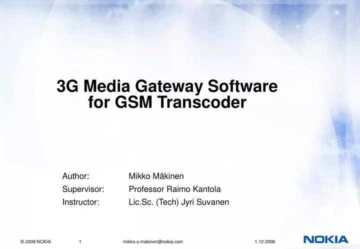 3g media gateway software for gsm transcoder