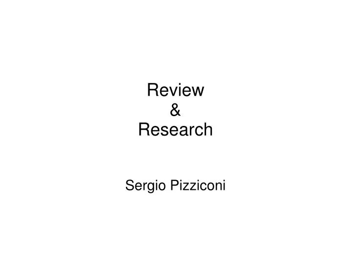 review research