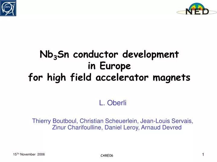 nb 3 sn conductor development in europe for high field accelerator magnets