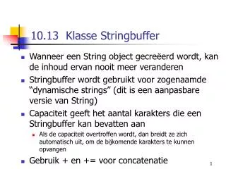 10 13 klasse stringbuffer