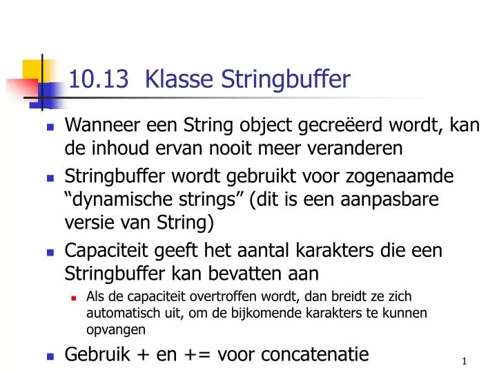 10 13 klasse stringbuffer