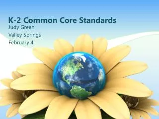 K-2 Common Core Standards