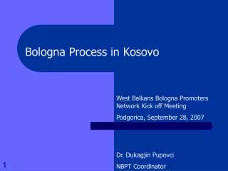 Bologna Process in Kosovo