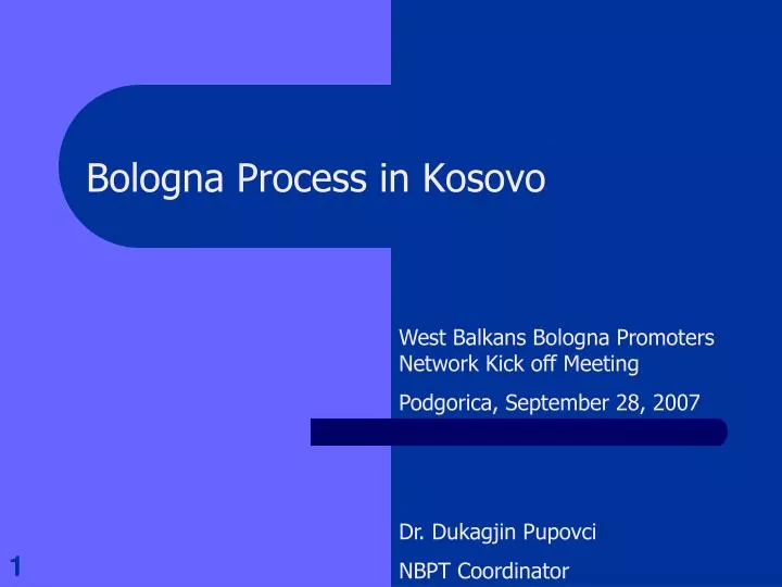 bologna process in kosovo