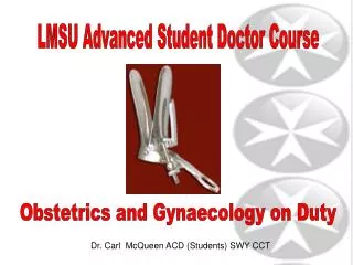 Dr. Carl McQueen ACD (Students) SWY CCT