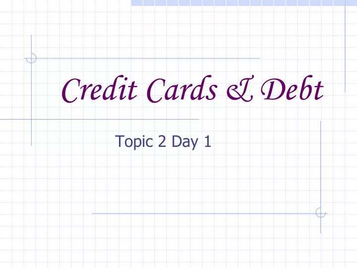 credit cards debt