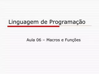 linguagem de programa o