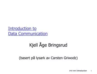 Introduction to Data Communication