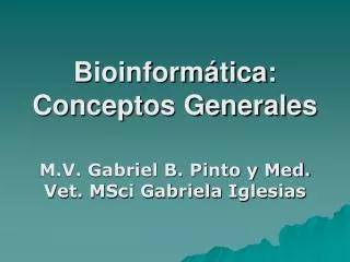 bioinform tica conceptos generales