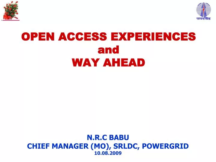 open access experiences and way ahead