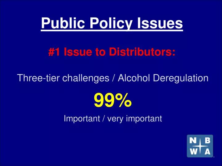 public policy issues 1 issue to distributors