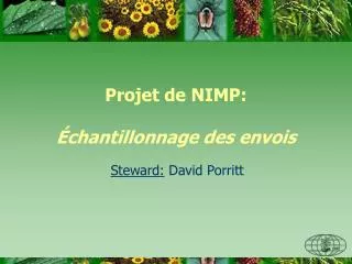 projet de nimp chantillonnage des envois