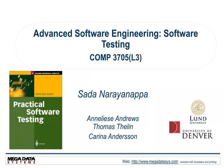 advanced software engineering software testing comp 3705 l3