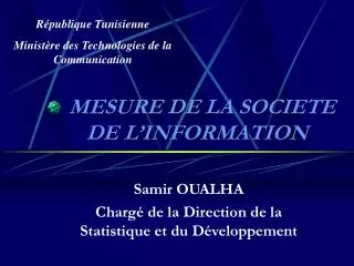 mesure de la societe de l information