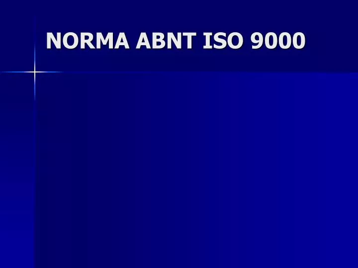 norma abnt iso 9000