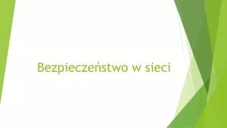 bezpiecze stwo w sieci