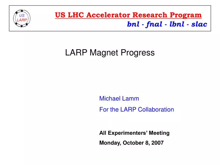 larp magnet progress