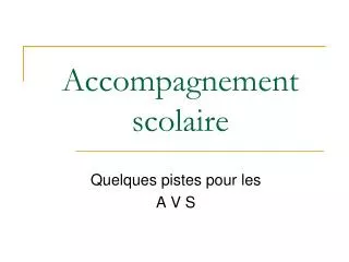 accompagnement scolaire