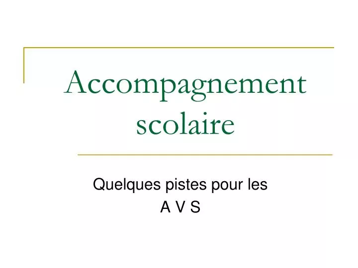 accompagnement scolaire