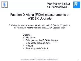 Fast Ion D-Alpha (FIDA) measurements at ASDEX Upgrade