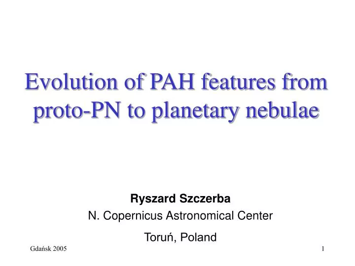 evolution of pah features from proto pn to planetary nebulae