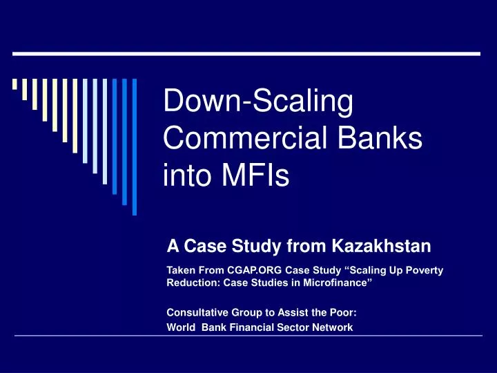 down scaling commercial banks into mfis
