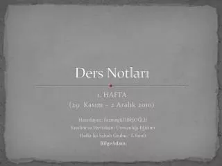 ders notlar