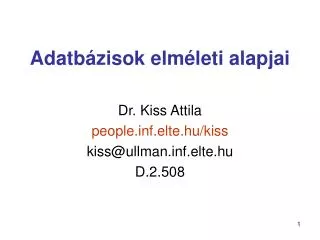 adatb zisok elm leti alapjai