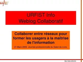 urfist info weblog collaboratif