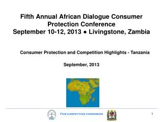 Consumer Protection and Competition Highlights - Tanzania