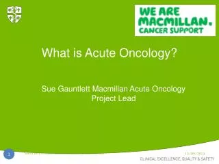 What is Acute Oncology?