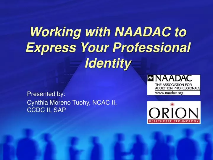 working with naadac to express your professional identity