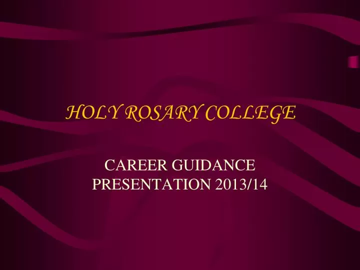 holy rosary college