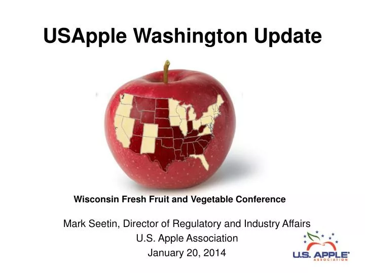 mark seetin director of regulatory and industry affairs u s apple association january 20 2014