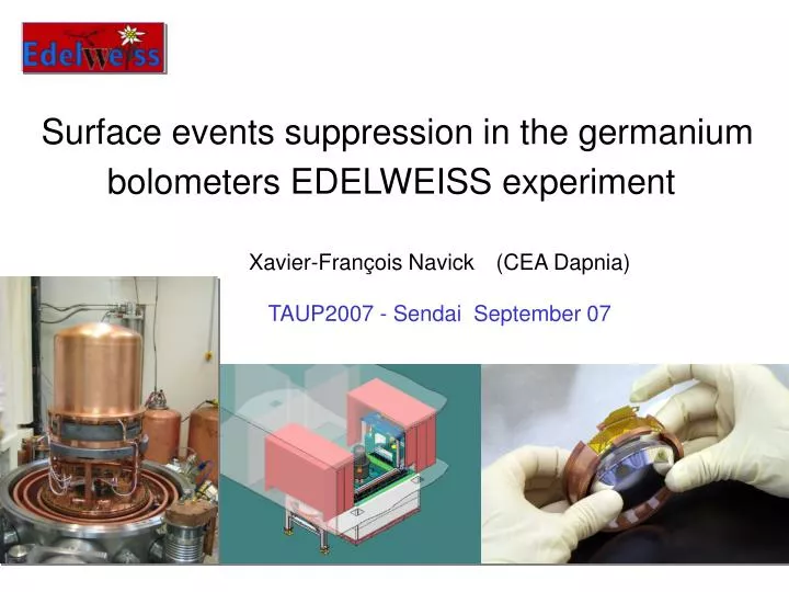 surface events suppression in the germanium bolometers edelweiss experiment