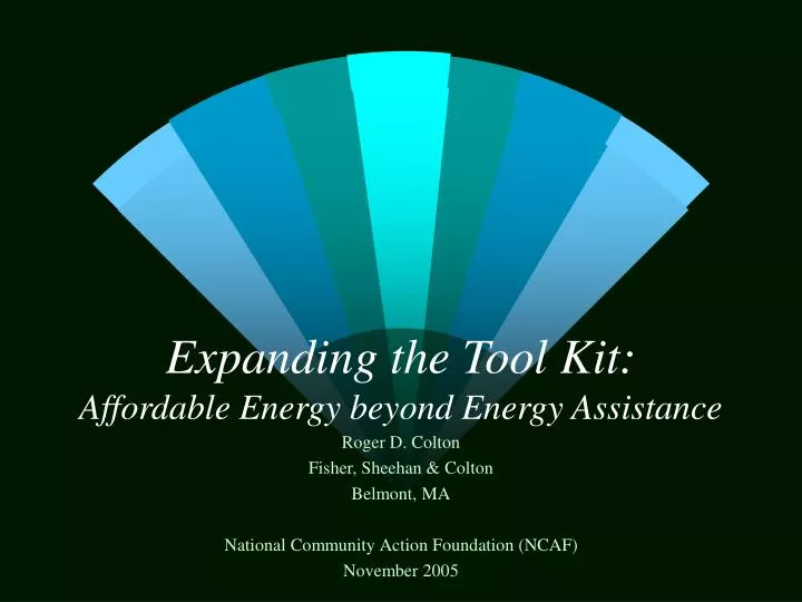 expanding the tool kit affordable energy beyond energy assistance