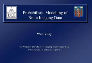 Probabilistic Modelling of Brain Imaging Data