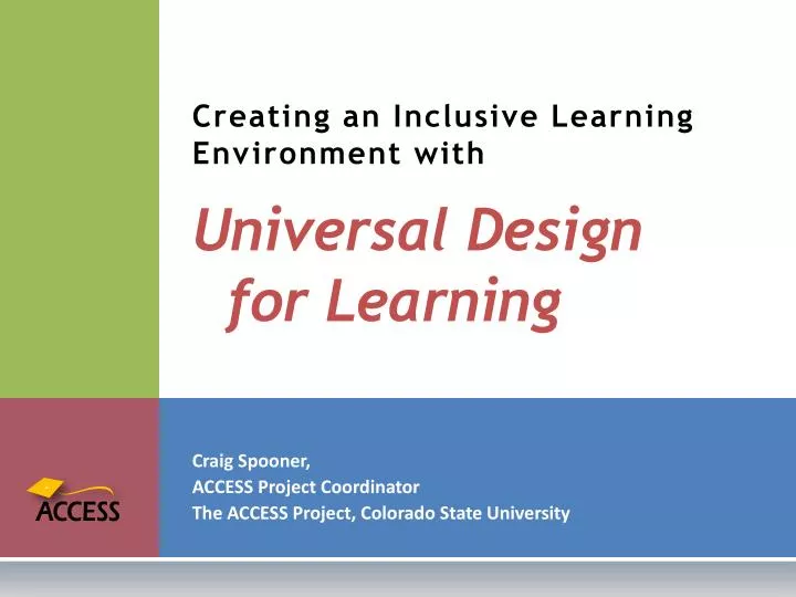 creating an inclusive learning environment with universal design for learning