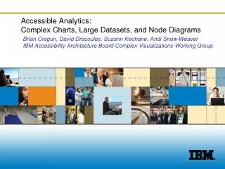 Accessible Analytics: Complex Charts, Large Datasets, and Node Diagrams