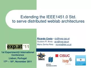 Extending the IEEE1451.0 Std. to serve distributed weblab architectures